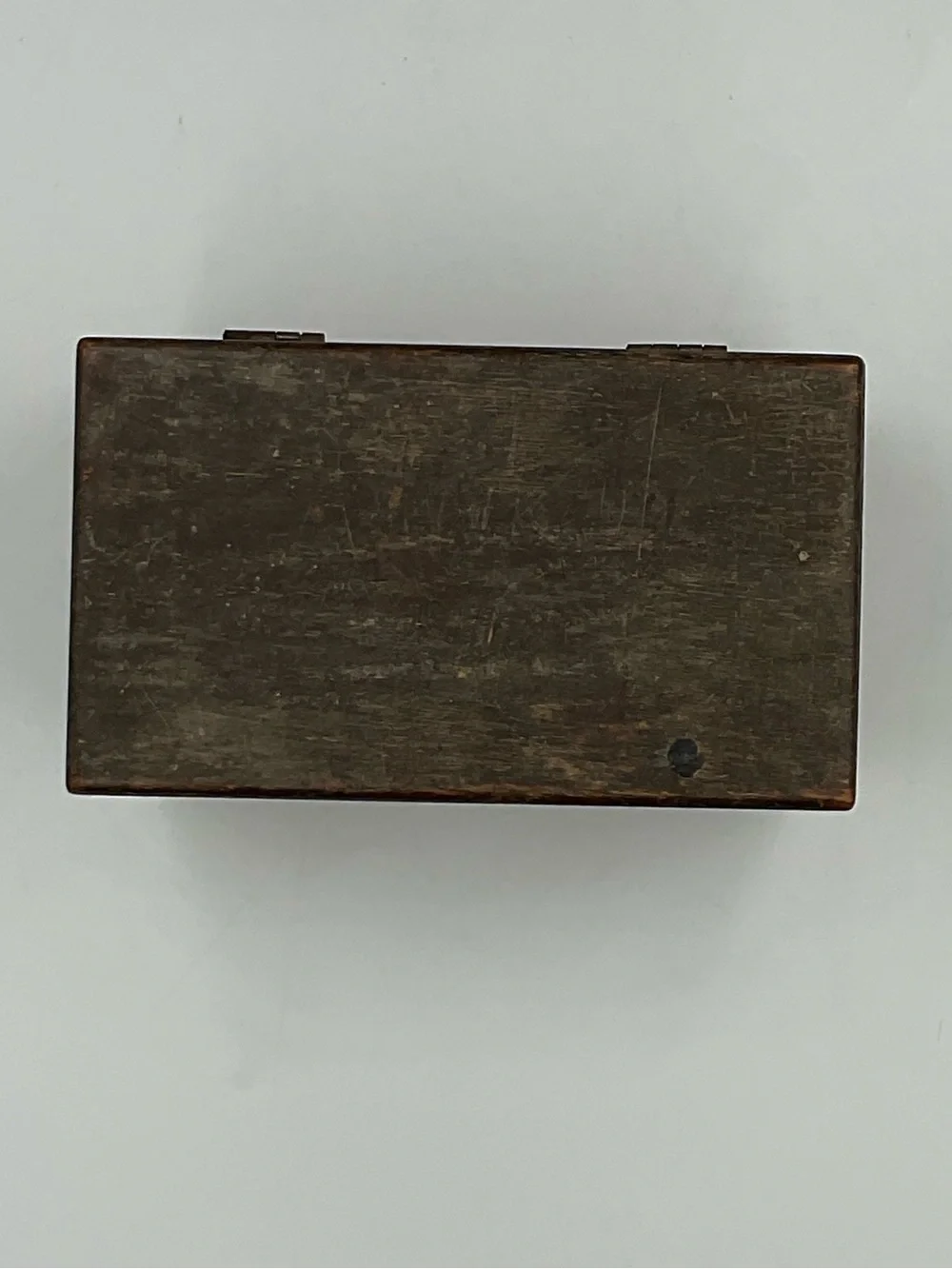 Vintage Wooden Dovetailed Recipe Box Primitive Rustic